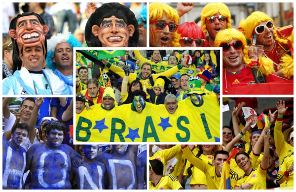 Brasil, Argentina y Colombia tienen los hinchas de fútbol más apasionados